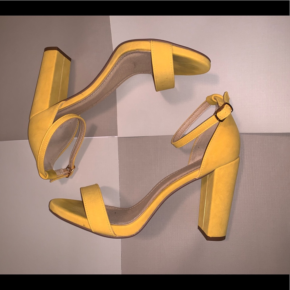 Mustard Yellow Nub Heel